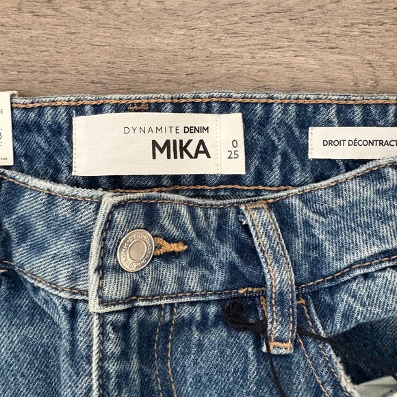 Mika Straight Leg Jean with Rhinestone Fringe NWT - Picture 6 of 6